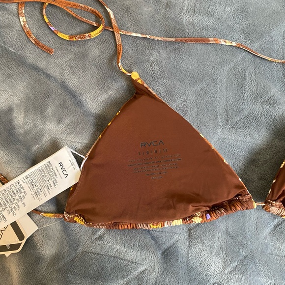 RVCA Brown Floral Bikini - Picture 5 of 7